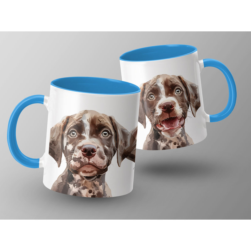Ceramic Coffee Mug, 2, Light Blue