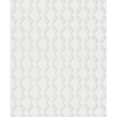 Rouleau de papier peint à motif géométrique zigzag L 33 pi x l 21 po Serene Collection