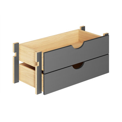 Ensemble de rangement modulaire 2 tiroirs Chirlin