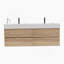 Meuble-lavabo de 60 po avec lavabo à quartz en chêne et tiroirs noirs doux Grace
Bassin, KD-2065442770