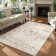 Kaldi Floral Bow Washable Area Rug, Soft Non-Slip Ultra-Thin Vintage Floral Carpet for Living Room, Bedroom & Nursery