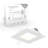 4'' White LED Open Recessed Trim