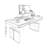 Black Rectangular Solid Wood with 2 drawers desk