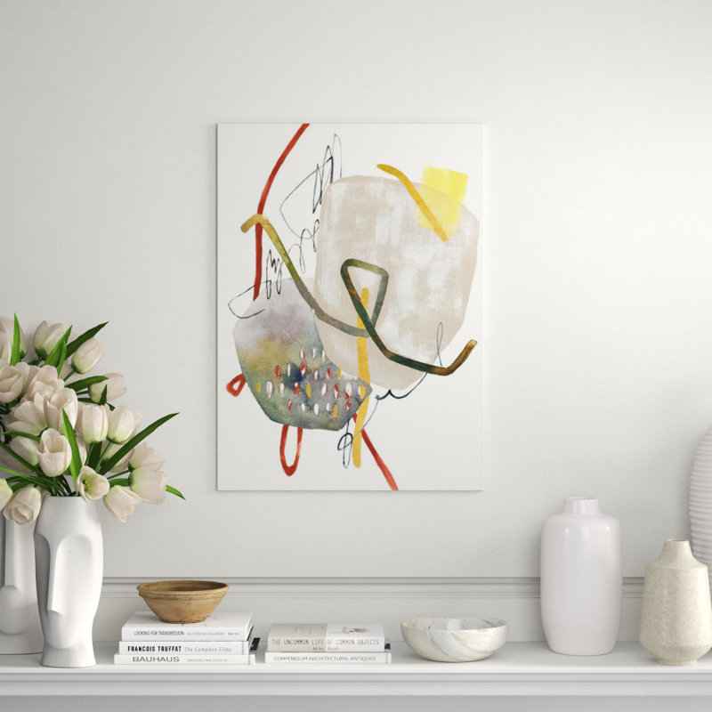 Modern Abstract III Painting by Sara Brown, Glass Coat, 50" H x 36" W x 1.5" D