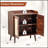 Vintage Rattan Decorated Sideboard Buffet Cabinet With Ample Storage, For Dining Room, Living Room, And Hallway-646822860
