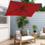 Parasol de marché rectangulaire 10 pi x 6 pi 6 po Chinwe-744287891