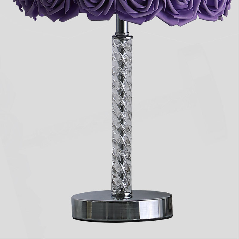 Lampe de table 18,25 po Lavender Roses In Bloom