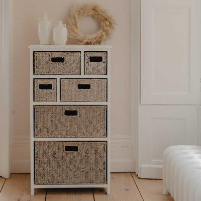 Erica Solid Wood 56cm W 6 - Drawer Chest of Drawers