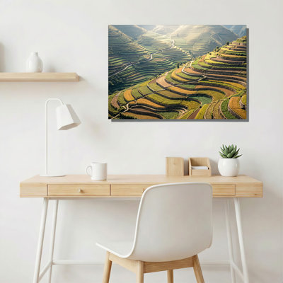 «Layered Green and Brown», art sur toile
