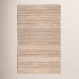 Rhein Natural Solid Tan Area Rug (5'X8')