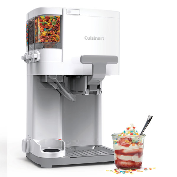 1.1 QT Ice Cream Maker Automatic Frozen Dessert Machine with Spoon - Costway