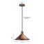 Columbus 1 - Light Copper Pendant