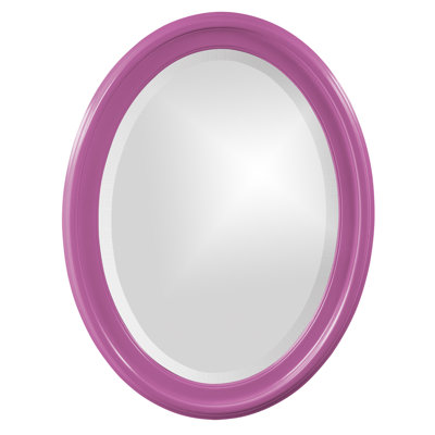 Borna Solid Wood Oval Mirror