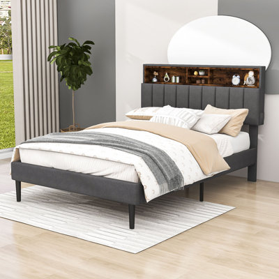 Cholena Upholstered Low Profile Storage Platform Bed -  Latitude RunÂ®, 23169BD92FB74306BA71EB5015320B2F