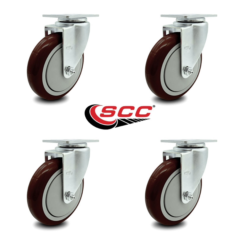 Cambro Replacement Caster, Maroon