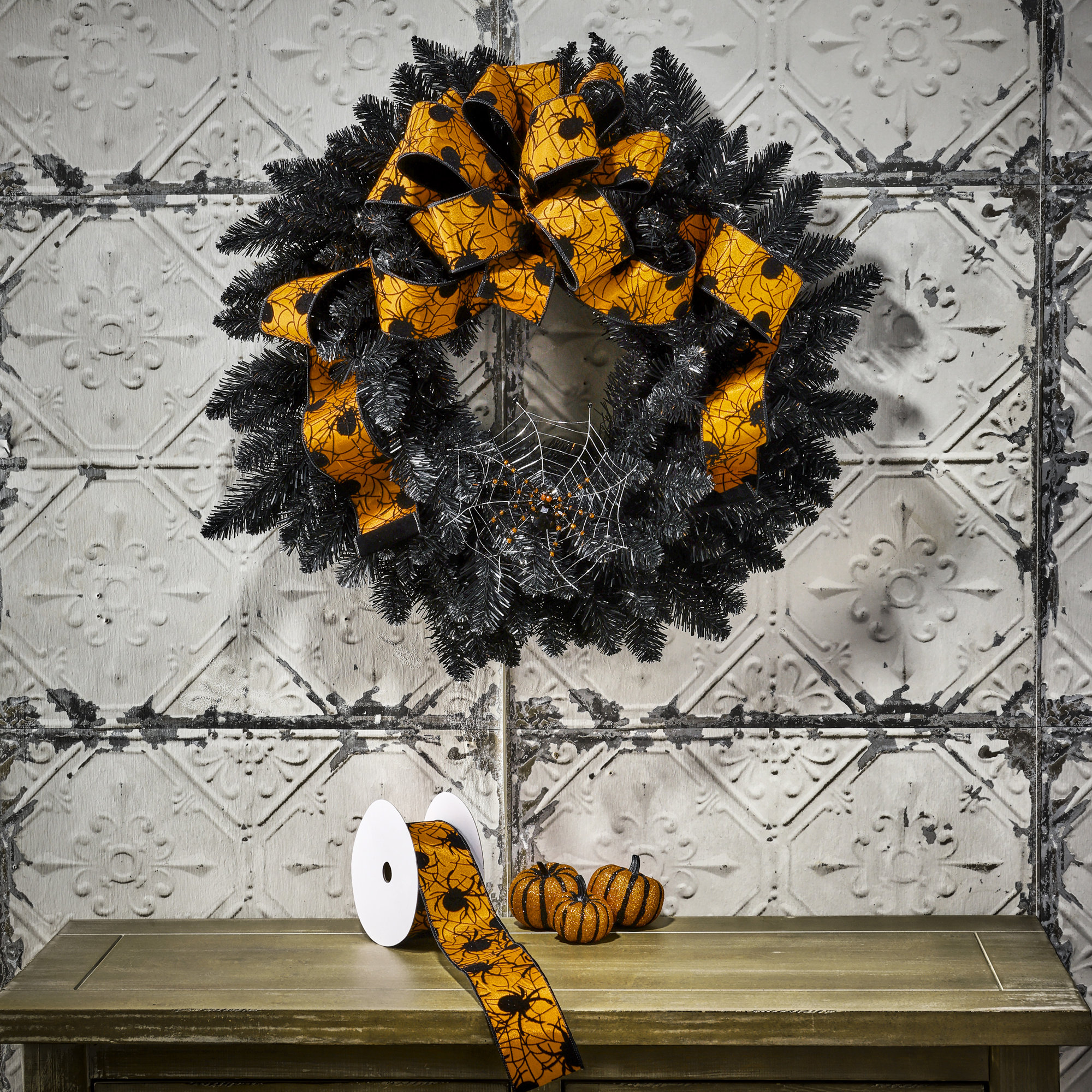 2.5"x10Y Spider With Velvet Ribbon