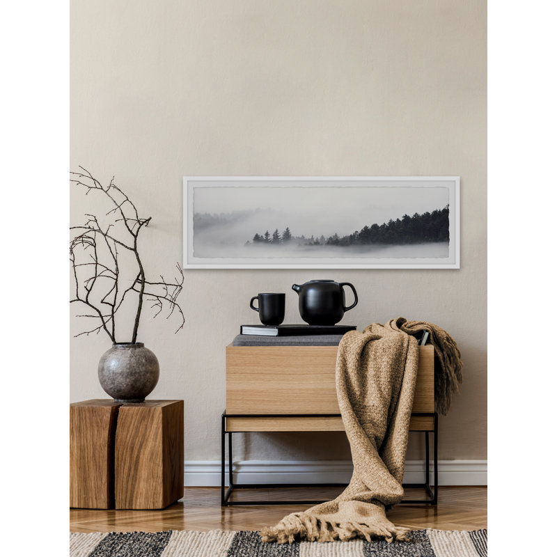 Hazy Lake - Single Picture Frame Print, 38cm H x 114cm W