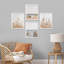 «Pampas Grass Beach Ocean Shore», impression encadrée de 4 pièces-90605191-90605195