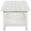 Table basse en bois blanc patiné avec tablette Castleton-255506137