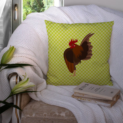 Coussin décoratif d’extérieur à la toile de poulet