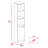 Wengue 2-Shelf Rectangle Linen Cabinet