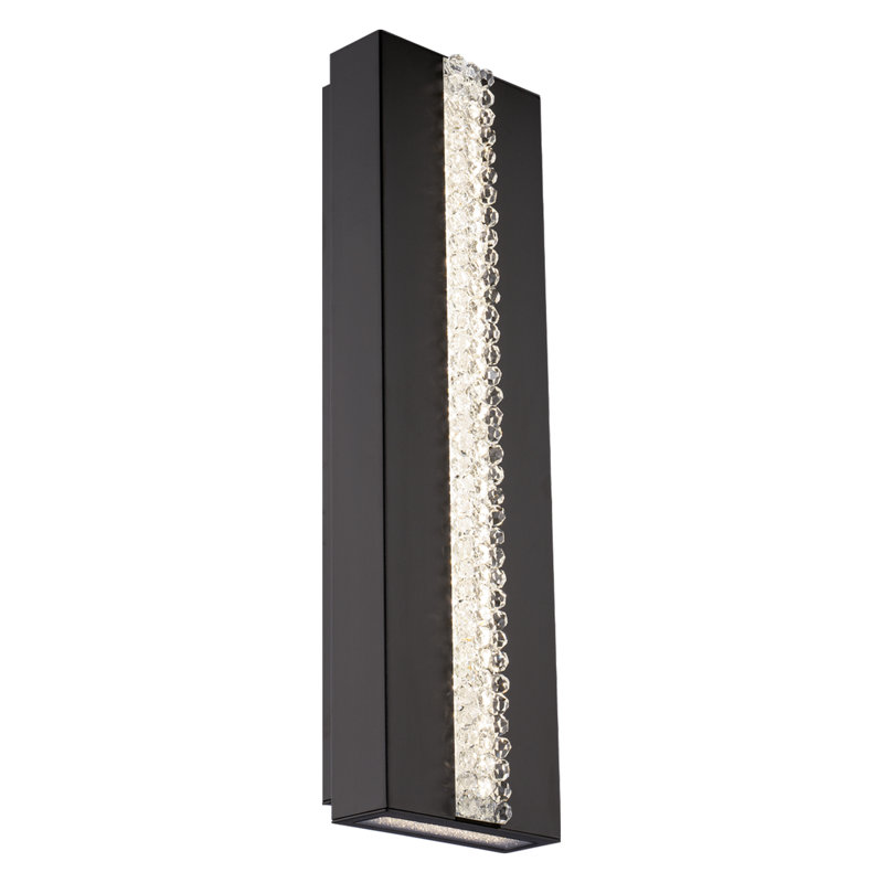 Cascade Stainless Steel LED Wall Light, 24" H x 7" W x 3.6" D