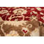 Tapis décoratif en laine rouge foncé de conception unique 7 pi 10 po X 10 pi 2 po noué à la main New Age