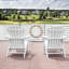 HDPE Folding Adirondack Chair with Detachable Footrest, Weather Resistant-345311729