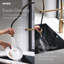 Robinet de cuisine rétractable à ressort à poignée simple MotionSense Wave avec la technologie Power Clean Align Moen-40806721