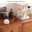 Armoire de rangement moderne minimaliste en noyer