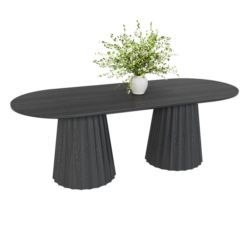 Table de salle à manger Ceballos, Noir