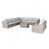 Coussin gris / cadre gris
