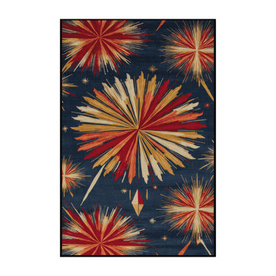 Tapis gris art déco lavable à la machine