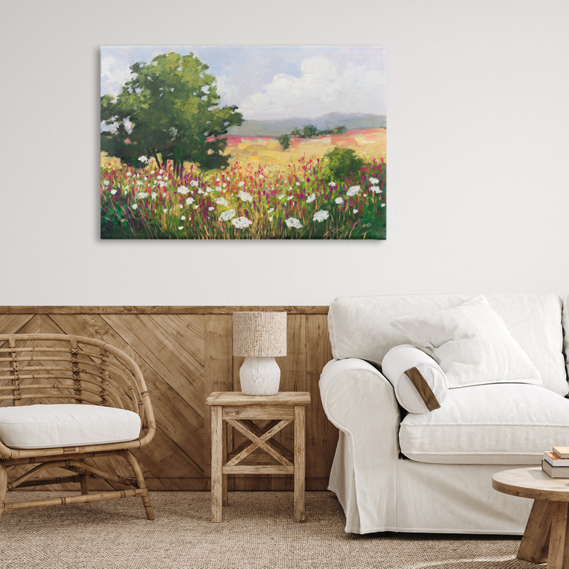 Toile Blooming Horizon Countryside, design par Julia Purinton, H 24 po x l 36 po