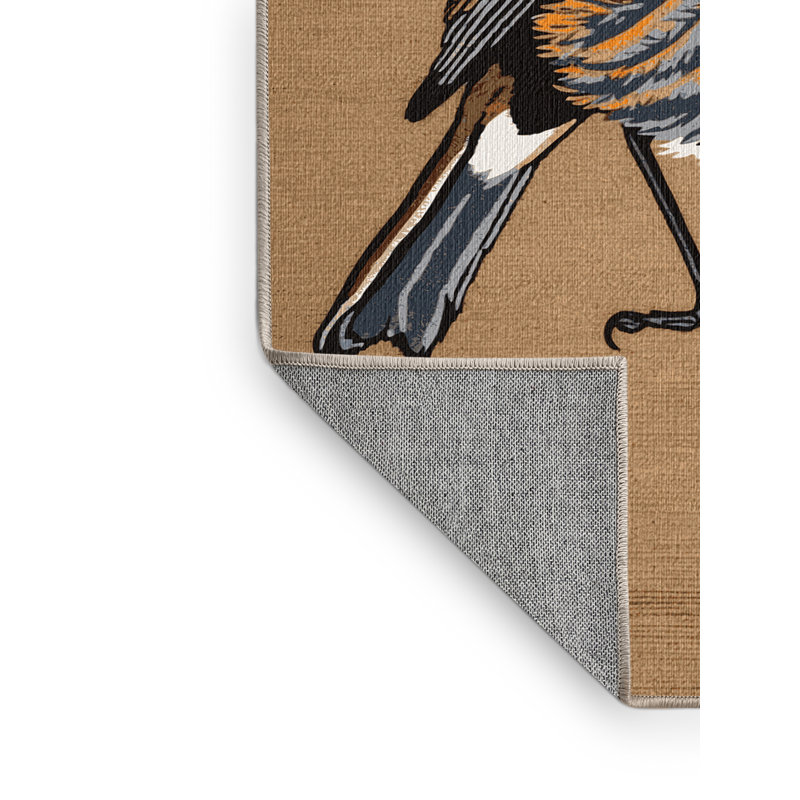  Tapis lavable American Robin Birds, Rectangulaire 2 pi x 3 pi