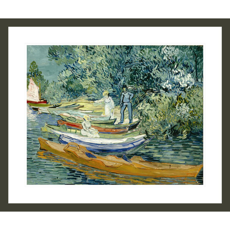 «Bank of the Oise at Auvers» par Vincent van Gogh, impression giclée encadrée, H 23,5 po x l 27,98 po