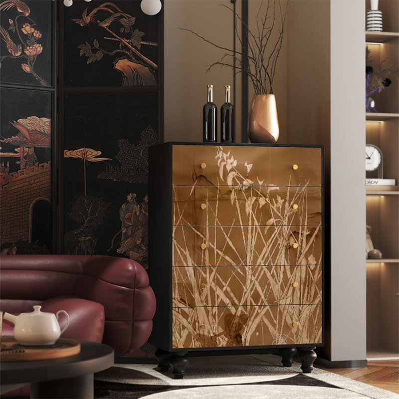 Commode d'appoint en bois massif Simple Creative