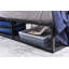 Hemel Upholstered Faux Leather Open-Frame Bed
