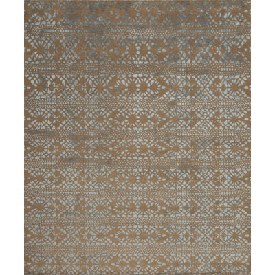 Modern Tibet Hand Knotted Area Rug in Brown