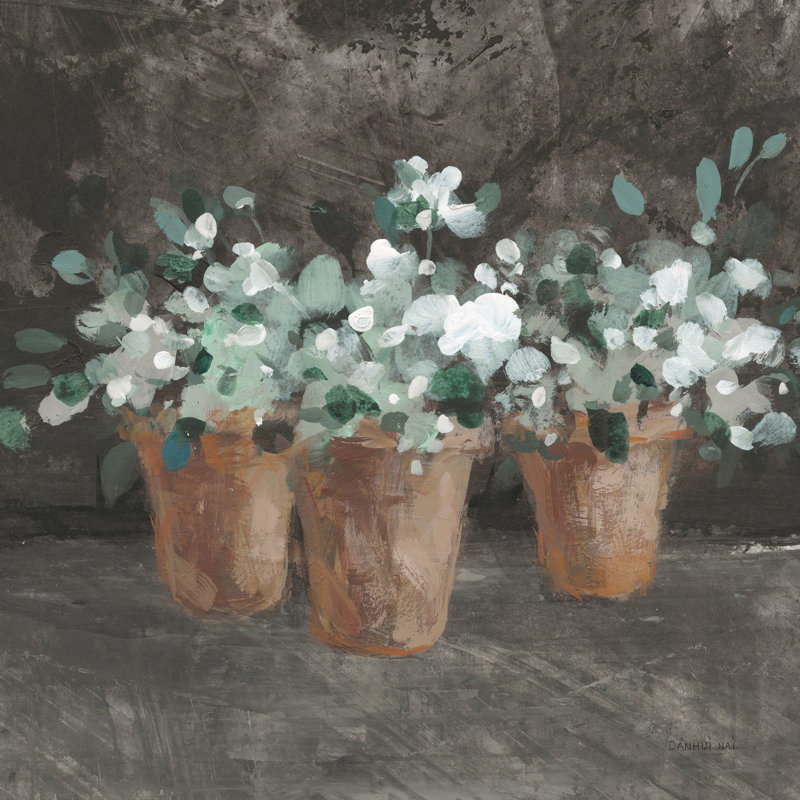 «Lochlann Geranium Glory III» sur toile par Danhui Nai, H 30 po x l 30 po