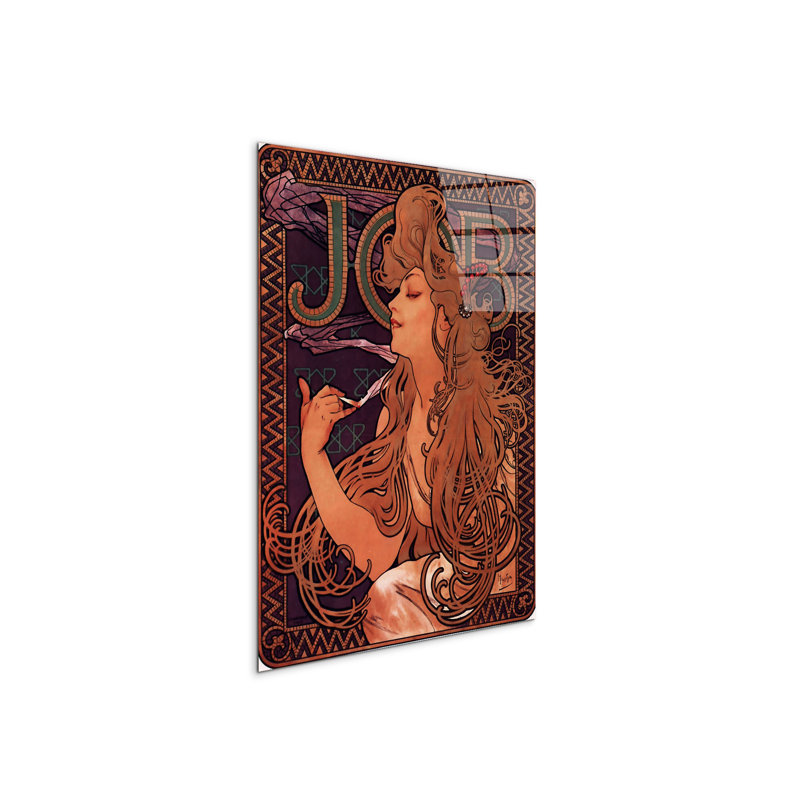 Job By Mucha Alphonse 80cm H X 60cm W CrystalArt Material Acrylic Glass Effect, Frameless Panel Lightweight Ready to Hang