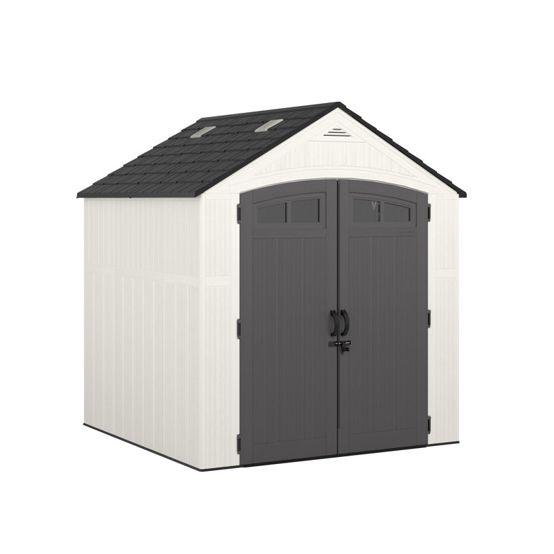 7 ft. W x 7 ft. D Resin Vertical Storage Shed