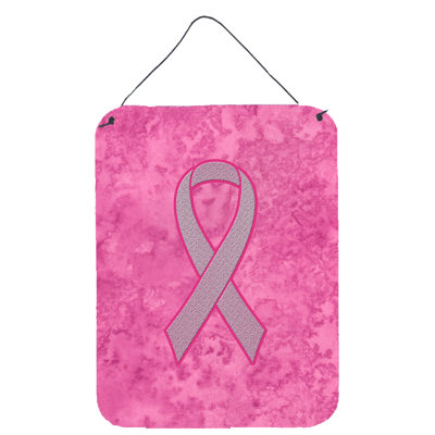 "ruban rose pour la sensibilisation au cancer du sein" par denny knight, plaque d’art murale