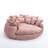 Boneless Comfortable Double Loaf Sofa Bed, Oversized With Armrests, Padded High Back For Living Room And Bedroom Use