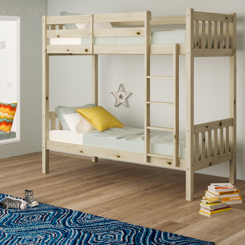 Cambridge Solid Pine Heavy Duty Bunk Bed, Single (3')