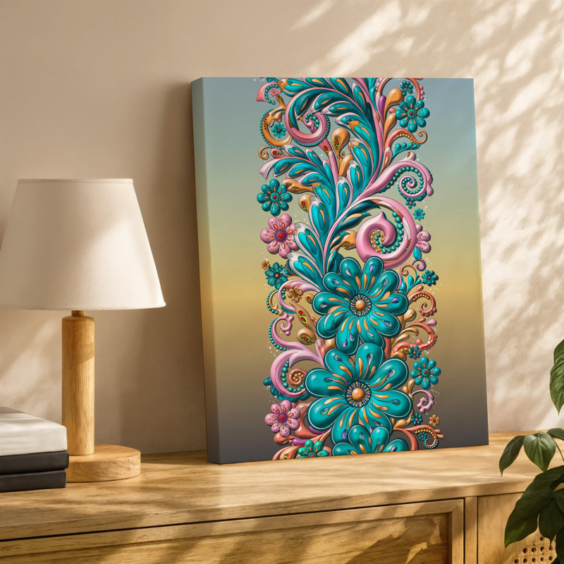 Reproduction d'art sur toile, "Kailidoscope of Colors", H 40 po x l 30 po