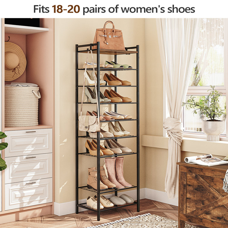 Rebrilliant 10 Tier 20 Pairs Shoe Rack & Reviews