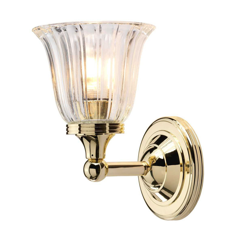 Thomasboro Armed Sconce, Polished Brass