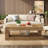 47.24'' Rectangular Coffee Table For Living Room, Farmhouse 2-tier Accent Center Tea Cocktail Table With Storage-1582644524
