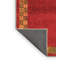 Tapis abstrait en laine / polyester tissé à la machine Dejanaye - rouge / vert / beige-2083553878